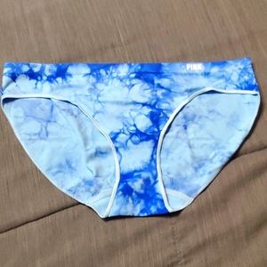 Victoria's Secret blue tye dye medium bikini panties